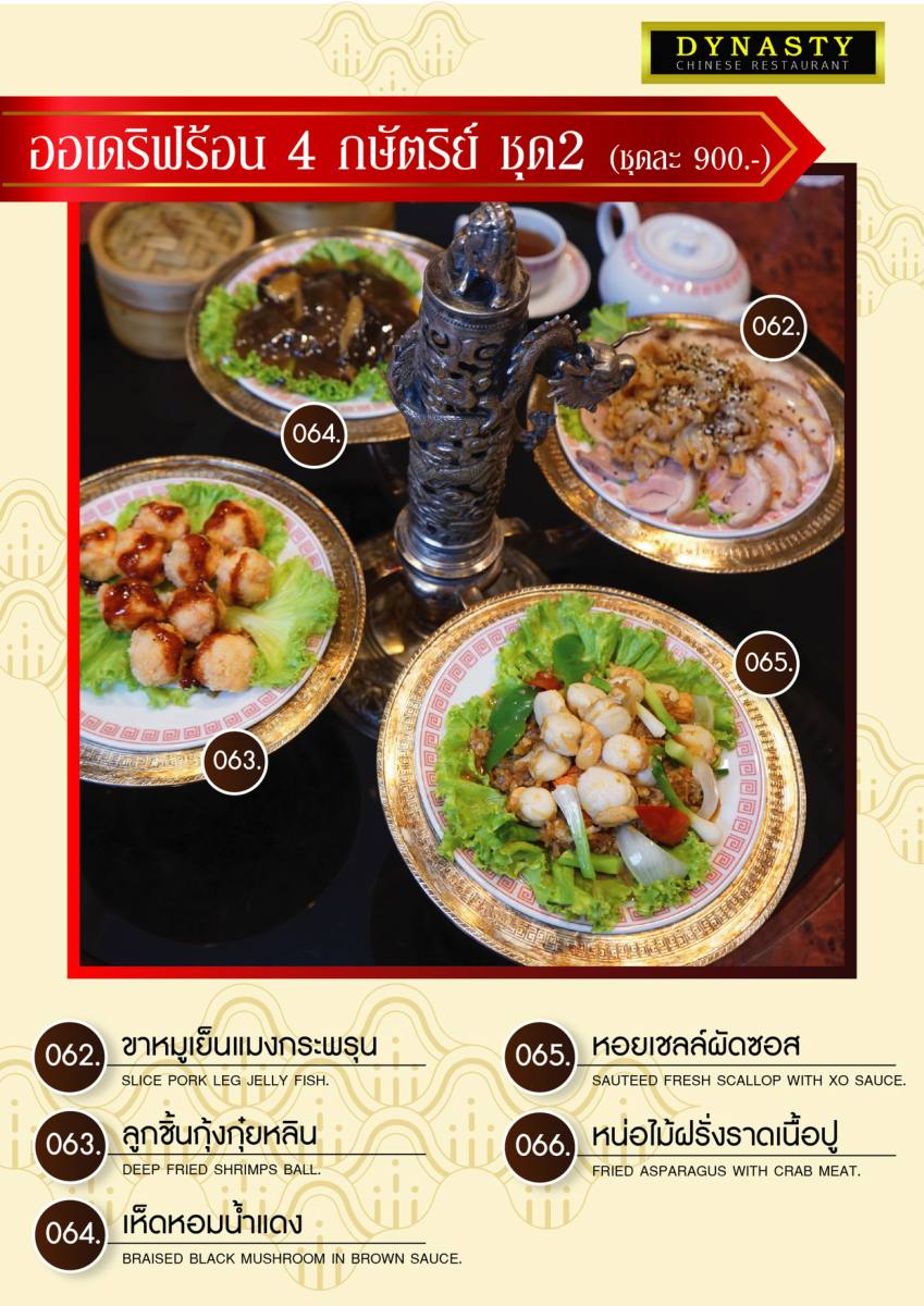 หน้า 13 ของไดนาสตี้ — เมนู