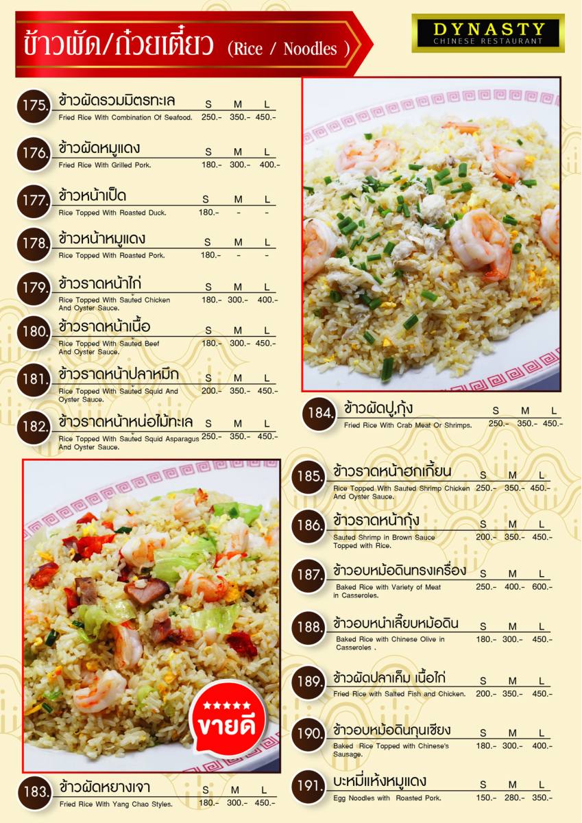 หน้า 26 ของไดนาสตี้ — เมนู